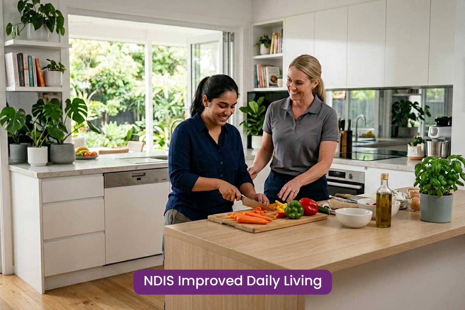 NDIS Improved Daily Living Skills training by Nurse Aid Australia.